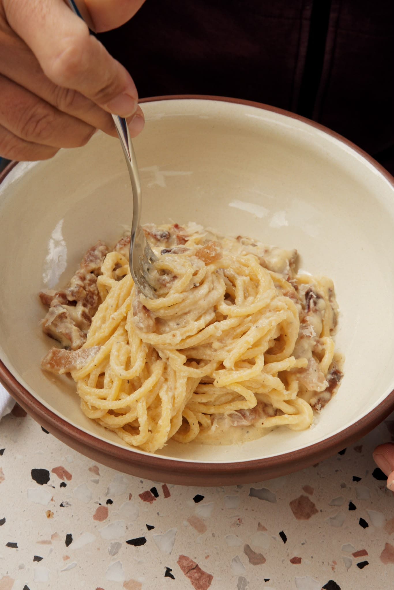 Pâtes carbonara Chez Stick